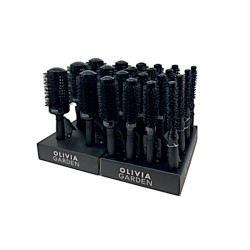 SPAZZOLA TERMICA BLOWOUT SHINE BLACK - OLIVIA GARDEN