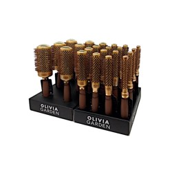 SPAZZOLA TERMICA BLOWOUT SHINE GOLD - OLIVIA GARDEN