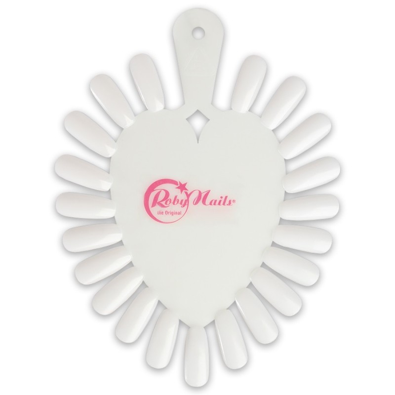 DISPLAY CUORE BIANCO TRASPARENTE - ROBY NAILS