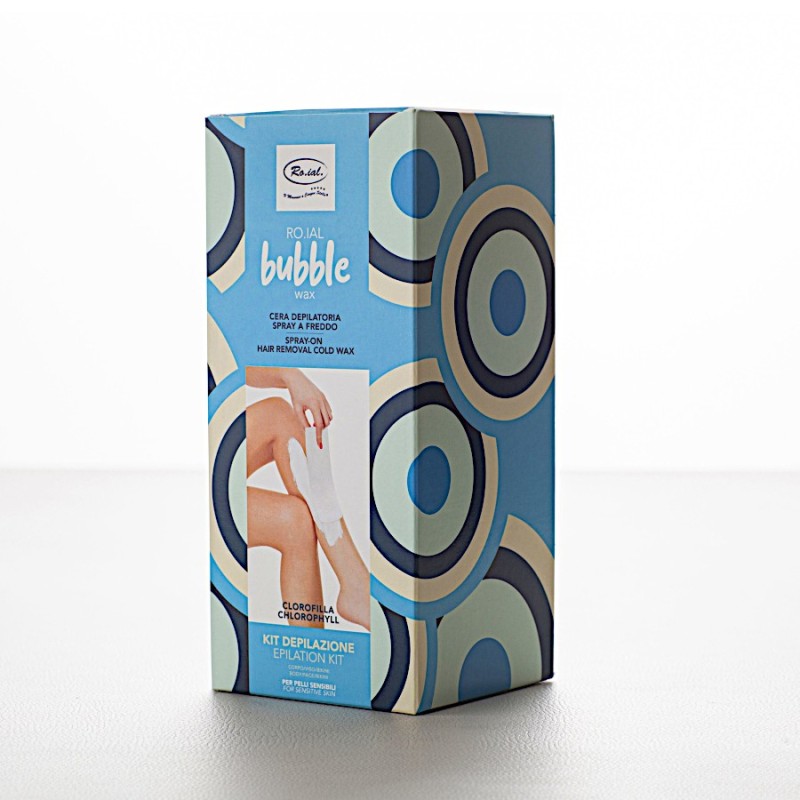 KIT DEPILAZIONE SPRAY BUBBLE WAX ALLA CLOROFILLA - RO.IAL.